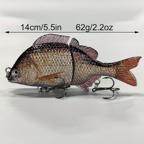 Glide Bait Realistic Saltwater Fishing Lure, Fishing Bait for Anglers, Bass Trout Crappie Perch Pike Lures, Artificial Sinking Wobblers Swimbait Fishing Plug in Saudi Arabia