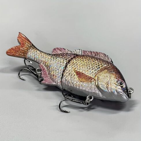 Glide Bait Realistic Saltwater Fishing Lure, Fishing Bait for Anglers, Bass Trout Crappie Perch Pike Lures, Artificial Sinking Wobblers Swimbait Fishing Plug in Saudi Arabia