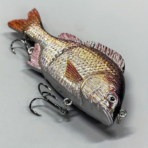 Glide Bait Realistic Saltwater Fishing Lure, Fishing Bait for Anglers, Bass Trout Crappie Perch Pike Lures, Artificial Sinking Wobblers Swimbait Fishing Plug in Saudi Arabia