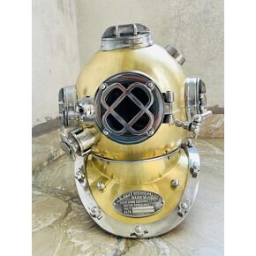 Medieval HANDICRAFTS Store Vintage US Sea Navy Mark V Scuba Diving Diver's Helmet – Maritime Home Décor, Collectible & Gift Item in Saudi Arabia
