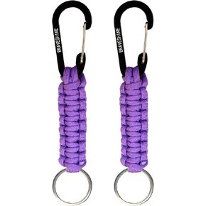 BRAVESHINE Paracord Keychain Hook Carabiner Clip | D Ring Lanyard Hanger | Aluminum Hook for Indoor, Outdoor, Camping, Hiking, Water Bottle Holder, Key, Backpacks, Men, Women, Bag Charms | 6.1Inch in Saudi Arabia