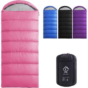 XXL Sleeping Bag for Adults Lightweight 41-59℉, 3-4 Season Waterproof Camping Sleeping Bag with Compression Sack for Backpacking Hiking in Saudi Arabia