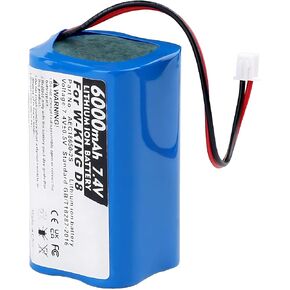 Battery for W-King D8 Bluetooth Speaker, Party Music Box Li-ion Replacement Battery (7.2V, 6000mAh) in Kuwait