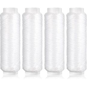 4 PCS Bait Elastic, 0.2mm 820 FT Per Fishing Thread, Magic String Fishing | Invisible Thread Magic, Clear Nylon Thread, Thin Fishing Line for Salmon Sturgeon Bass in Saudi Arabia
