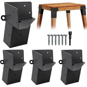 4 Pcs 4"x 4" Deer Stand Brackets | Elevator Bracket Multi-Use Platform Bracket for Outdoor Platforms|Deer Hunting|Shooting Shack|Observation Decks& Tree Houses in Saudi Arabia