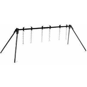 TITAN GREAT OUTDOORS AR500 حامل هدف فولاذي ثلاثي غونغ، ارتفاع قابل للتعديل مع دعامة وسلاسل، إعداد سهل لتعليق الأهداف أو أكياس الرماية in Kuwait