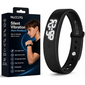 Vibrating Alarm Wristband Vibration Wrist Watch Silent Shock Bracelet for Heavy Sleepers Wake up Band with Long Distance Touch Smart Small Digital Power Electric Failure Pulsera Inteligente Mens in Kuwait