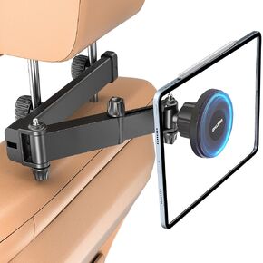 OHLPRO Car Headrest Tablet Holder, iPad Holder for Back Seat with Foldable Telescopic Arm, Magnetic Mount with MagSafe Compatibility for Phones, Fits iPad, Tablet, Road Trip Essentials for Kids in Saudi Arabia
