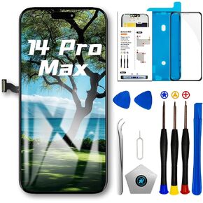 Screen Replacement for iPhone 12 Pro Max LCD Frame Display | 3D Touch,Tools,TrueTone Programmable,Face ID Remains for A2342,A2411,A2412,A2410,DIY Install in Saudi Arabia