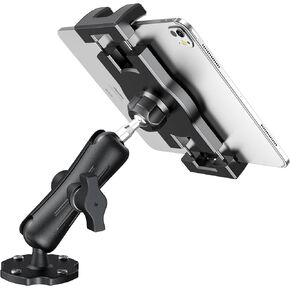 Keuvirya Heavy Duty Tablet Mount for Truck & Vehicle, Drill Base iPad Mount | Tablet Holder with Aluminum Arm, Compatible with 4.7"-12.9" Tablets, iPad & Phones, Truck Mount for Dashboard, Walls & Boat in Saudi Arabia