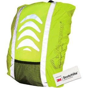 Salzmann Reflective Backpack Cover | Waterproof Hi-Vis | Made with 3M Scotchlite | High Visibility, Weatherproof Cover | For Cycling & Outdoor Activities in Saudi Arabia