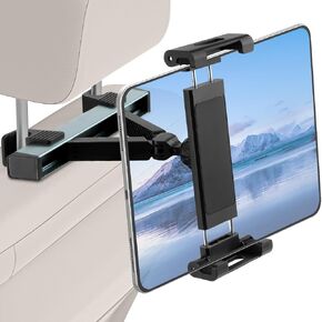 YUGUANG Tablet Holder for Car, Triangle Extension Arm Anti-Shake 360° Rotation Road Trip Essentials Back Seat Headrest Tablet Car Mount Compatible with iPad Pro, Air, Mini, 4.7-11" Devices in Saudi Arabia