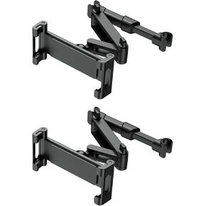 2 Pack Tablet Holder for Car, Ipad Headrest Mount for 6-13'' ipad/Phone Car Tablet Holder with 360° Adjustable Rotation,Essential for Road Travel, Black in Kuwait