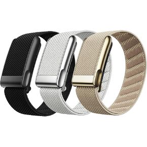 3 Pack Nylon SuperKnit Sport Bands Compatible with WHOOP 5.0/MG Band for Men Women - Soft, Breathable & Comfortable, Adjustable Replacement Wristbands Straps- Not Compatible with Gen 4 in Saudi Arabia