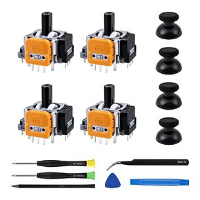 WCDZSU 4Pcs Hall Effect Joysticks and Caps for Xbox Series S/X Controller | Hall-Effect Analog Sticks Sensor Module Thumbsticks Replacement for DualSense 5 with Conrtoller Repair Tool Kit in Saudi Arabia