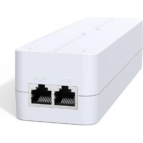 2.5Gb PoE+ Injector 30W, VunLink Single Port Power Over Ethernet Adapter, IEEE 802.3af/at, 10/100/1000/2500Mbps PoE+ Injector for IP Camera, WiFi Access Point, VoIP Phone, Plug & Play, Up to 100m in Saudi Arabia