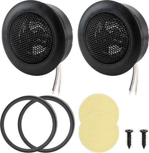 Car Tweeters,2 Inch 12V 60W Car Audio Tweeter Speakers,Mini Dome Car Door Stereo Component Tweeters Loudspeaker Horn Kit for Car Audio System Accessories (1 Pairs) in Saudi Arabia