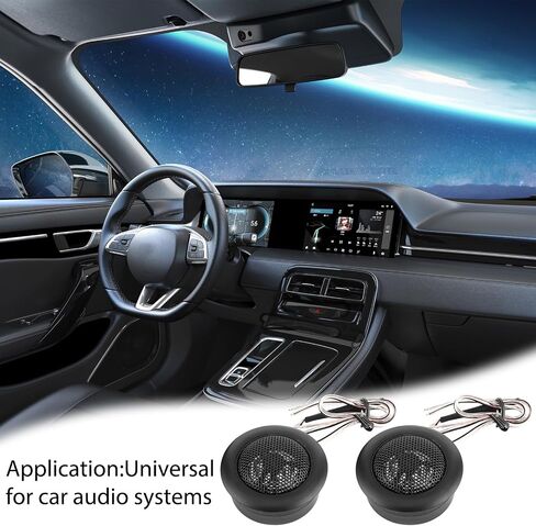 Car Tweeters,2 Inch 12V 60W Car Audio Tweeter Speakers,Mini Dome Car Door Stereo Component Tweeters Loudspeaker Horn Kit for Car Audio System Accessories (1 Pairs) in Saudi Arabia