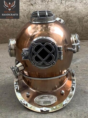 Medieval HANDICRAFTS Store Nautical Maritime US Diver's V Mark Navy Helmet – Antique Decorative Collectible for Home & Office in Saudi Arabia