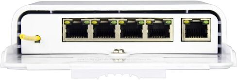 Outdoor 5 Port PoE Switch/Extender/Booster | 60W 48V, 10/100/1000M, PoE Passthrough, 6KV Lightning Protection, IEEE 802.3af/at/bt in Saudi Arabia