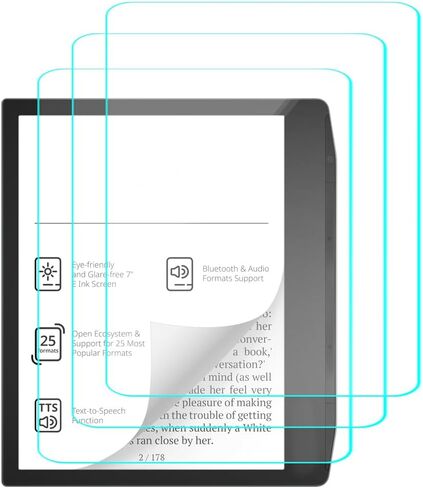 3 Pack for PocketBook Era Lite eBook Reader Screen Protector | HD Clear Anti-Fingerprint Anti-Scratch TPU Screen Protector Protection Flim Compatible with PocketBook Era Lite 7" e-Reader in Kuwait