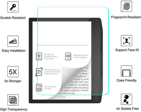 3 Pack for PocketBook Era Lite eBook Reader Screen Protector | HD Clear Anti-Fingerprint Anti-Scratch TPU Screen Protector Protection Flim Compatible with PocketBook Era Lite 7" e-Reader in Kuwait