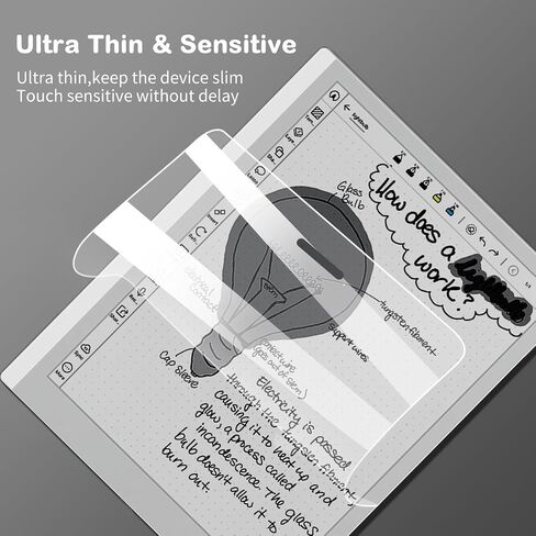 Anti-Glare Screen Protector for BOOX Go 10.3 Gen II Lumi Tablet (10.3",2026 Released), Anti Fingerprint, Scratch Resistant, Paper Texture Feel Nano Matte PET Soft Film, 2-Pack (Matte) in Saudi Arabia