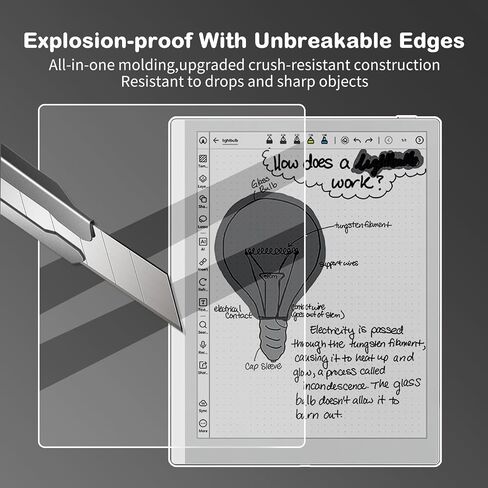 Anti-Glare Screen Protector for BOOX Go 10.3 Gen II Lumi Tablet (10.3",2026 Released), Anti Fingerprint, Scratch Resistant, Paper Texture Feel Nano Matte PET Soft Film, 2-Pack (Matte) in Saudi Arabia
