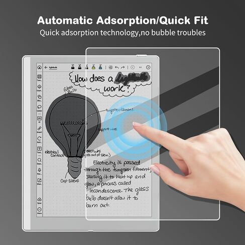 Anti-Glare Screen Protector for BOOX Go 10.3 Gen II Lumi Tablet (10.3",2026 Released), Anti Fingerprint, Scratch Resistant, Paper Texture Feel Nano Matte PET Soft Film, 2-Pack (Matte) in Saudi Arabia