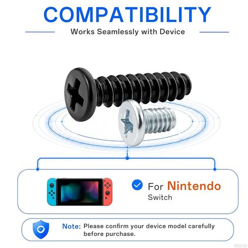 WCDZSU Full Screws Set Replacement for Nintendo Switch Console Repair Kit | NS Accessories Housing Shell Philips Head Screw Replacement Repair Fastener Kit with Screwdriver Tweezer Opening Tool in Saudi Arabia
