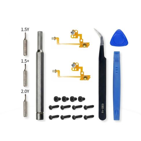 2-Pack L Button Key Ribbon Flex Cable for Nintendo Switch Joy-Con | Left Shoulder Button Replacement, JoyCon Cable, Compatible with Switch/OLED, Not for Switch 2 in Saudi Arabia