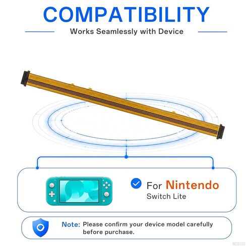 WCDZSU 2Pcs Left Button Flex Cable for Nintendo Switch Lite Controller | Mainboard Power Connector Ribbon Cable Internal Wire Replacement, HDH-001 PCB Left L Side Motherboard Accessory with Tool Kit in Saudi Arabia