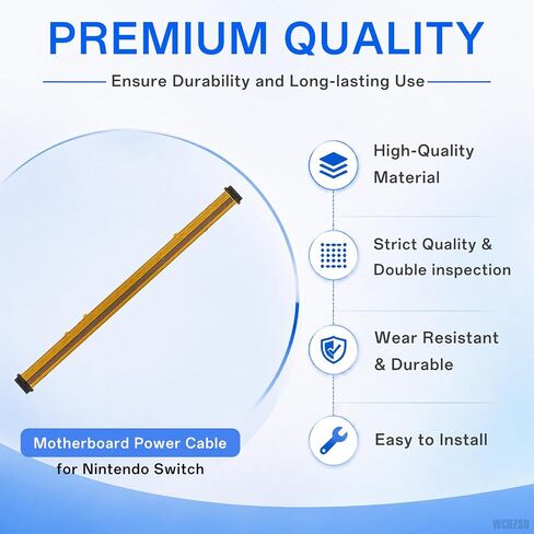 WCDZSU 2Pcs Left Button Flex Cable for Nintendo Switch Lite Controller | Mainboard Power Connector Ribbon Cable Internal Wire Replacement, HDH-001 PCB Left L Side Motherboard Accessory with Tool Kit in Saudi Arabia