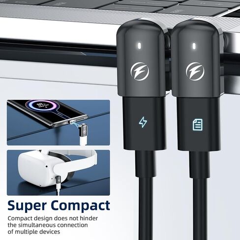 USB C Magnetic Adapter 240W, 2 Pack, 24 Pin Straight USBC 4 40Gbps 8K 60Hz in Kuwait