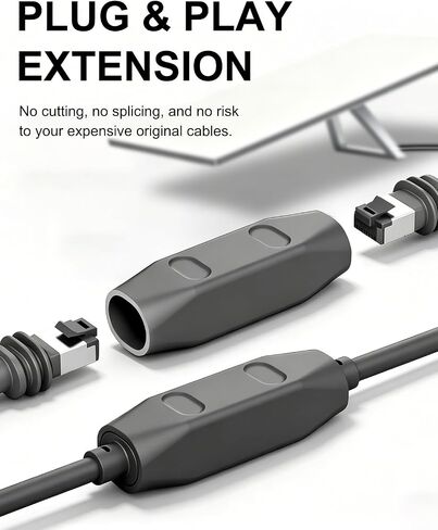 Starlink Cable Coupler for Starlink Gen 3, IP68 Waterproof RJ45 Extension Connector Compatible for Starlink Ethernet Adapter Gen 3/Mini Dish and Router, Plug & Play Cat7 10Gbps Adapter in Saudi Arabia