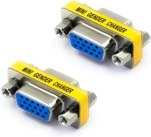 VCE VGA Female to Female Adapter, HD15 SVGA VGA Gender Changer, 2-Pack in Saudi Arabia