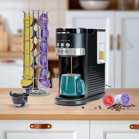 REVOTRA Single Serve Coffee Maker for Pods & Ground Coffee in Saudi Arabia