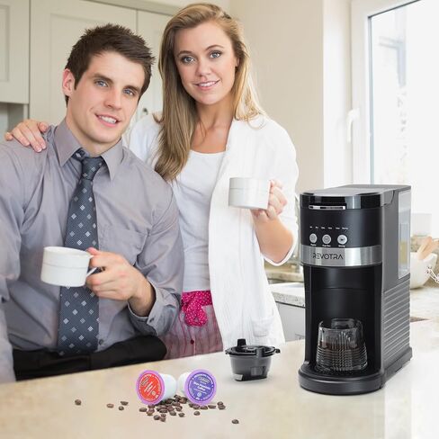REVOTRA Single Serve Coffee Maker for Pods & Ground Coffee in Saudi Arabia