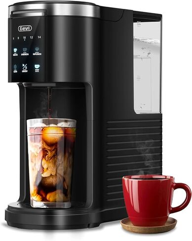 Gevi Single Serve K Cup Coffee Maker, Brew Ground Coffee, 40oz Water Tank | Compatible with K Cups and Ground Coffee, Adjustable 6–14oz Brew Sizes, Large Removable 40oz Water Reservoir in Saudi Arabia