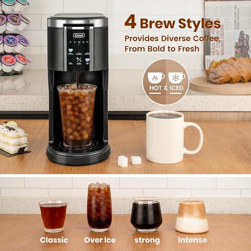 Gevi Single Serve K Cup Coffee Maker, Brew Ground Coffee, 40oz Water Tank | Compatible with K Cups and Ground Coffee, Adjustable 6–14oz Brew Sizes, Large Removable 40oz Water Reservoir in Saudi Arabia