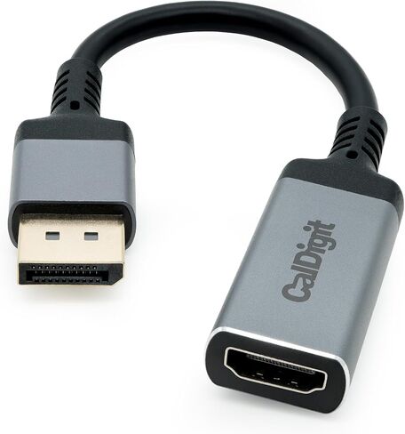 CalDigit USB-C to HDMI 2.1 8K Adapter Dongle - High Refresh Display, HDR, 10 bit, Compatible with Thunderbolt 3, 4, 5 / USB 3.1, USB4 for, 2016+ Apple MacBook Pro & Air (USB-C to HDMI 2.1 (8K)) in Kuwait
