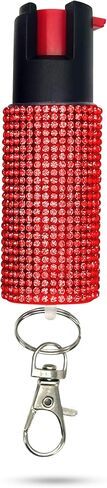 FURY Rhinestone Pepper Spray -12Ft Range, Max Strength, UV Dye Identifier, Anti-Leak & Anti-Misfire, Slidetop Trigger Key Ring, Multiple Color Options, Self-Defense Spray in Saudi Arabia