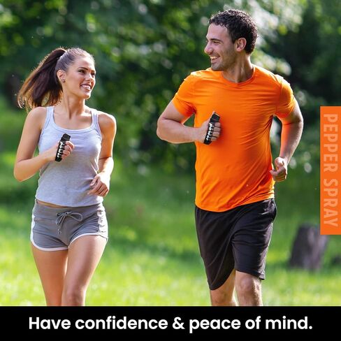 UDAP Pepper Power Jogger Fogger Hot OC Compact Self Defense Pepper Spray with Holster for Women, Men, and Runners, Powerful Blast Pattern in Kuwait