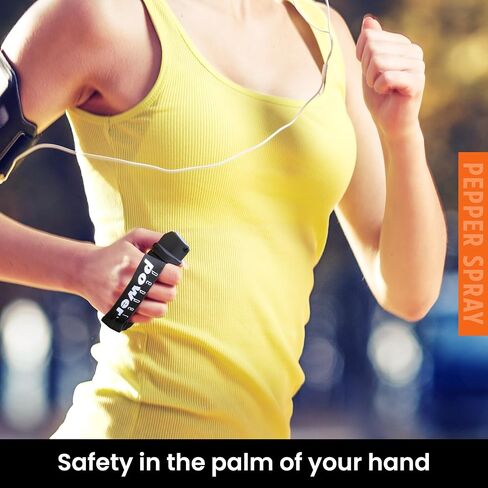UDAP Pepper Power Jogger Fogger Hot OC Compact Self Defense Pepper Spray with Holster for Women, Men, and Runners, Powerful Blast Pattern in Kuwait