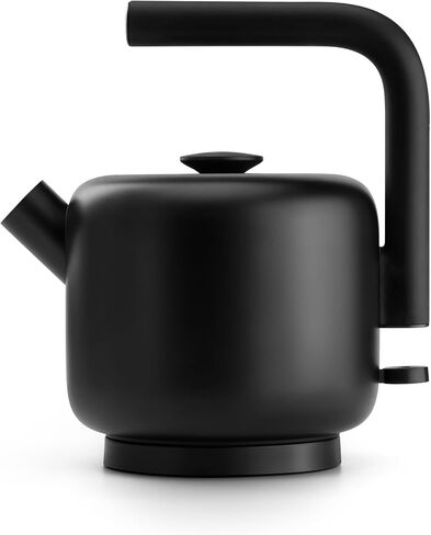 Fellow Clyde Electric Kettle 1.5 Liter - Fast Boil, Drip-Free Spout | Hot Water Tea Kettle for Tea & Coffee, Stainless Steel Water Boiler, Auto Shut-Off, BPA-Free, Cordless, Matte Black in Saudi Arabia