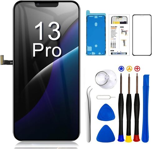 for iPhone 14 Plus Screen Replacement Kit 6.7 inch, Full HD LCD Display 3D Touch Screen Digitizer Full Assembly + Repair Tools. Model A2632, A2885, A2886, A2887, A2888 in Kuwait