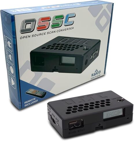 Kaico OSSC 1.8 Open Source Scan Converter, SCART Component VGA to HDMI | SCART to HDMI converter, line multiplier upscaler for zero-lag RGB retro gaming, with HDR mode, 6X output and image filters in Saudi Arabia