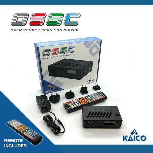Kaico OSSC 1.8 Open Source Scan Converter, SCART Component VGA to HDMI | SCART to HDMI converter, line multiplier upscaler for zero-lag RGB retro gaming, with HDR mode, 6X output and image filters in Saudi Arabia