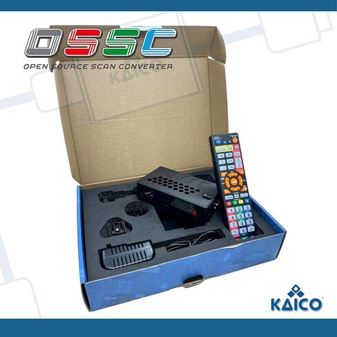 Kaico OSSC 1.8 Open Source Scan Converter, SCART Component VGA to HDMI | SCART to HDMI converter, line multiplier upscaler for zero-lag RGB retro gaming, with HDR mode, 6X output and image filters in Saudi Arabia