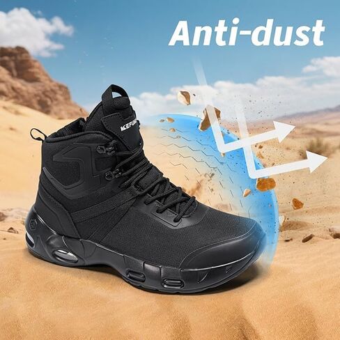 Military Tactical Boots Women Wide Waterproof 6 Inches 6.5 Women,Black in Saudi Arabia